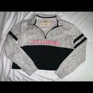 Hollister croptop halfzip